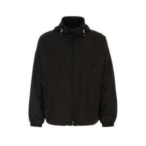 Wooyoungmi Men Black Polyester Blend Windbreaker